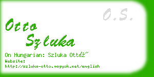 otto szluka business card